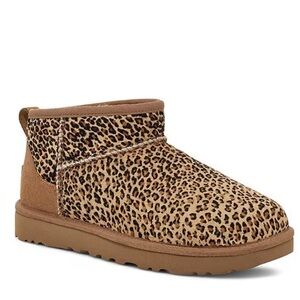 NEW IN BOX:  Speckles Ultra Mini Genuine Calf Hair Ankle Bootie (Women)